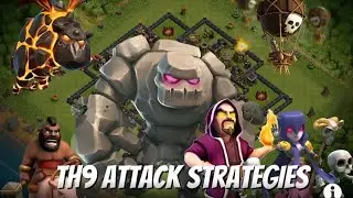 HOW TO 3 STAR ON 9 TOWN HALL BASES 🔥🔥.                      #summit007 #papamogambock #clashofclans