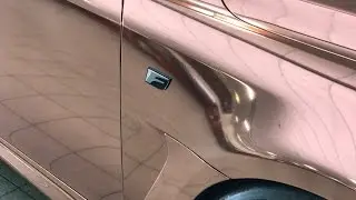 ROSE GOLD CHROME! How to wrap front fender on Lexus ISF