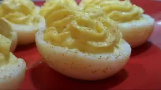 Geeky Goodies - Episode 1 - The Deviled Stuffed Egg. Easy How-To. HARD BOILED EGG PEEL TRICK!