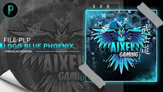 PLP LOGO PIXELLAB BLUE PHOENIX | MENTAHAN PIXELLAB | 3MB