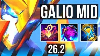 GALIO vs KATARINA (MID) | 6k gold comeback, 34K damage | EUW Master | 26.2