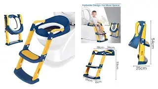 Adjustable Baby Kids Toilet Potty Training Seat With Step Stool Ladder DB270