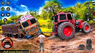 Real Tractor Pulling Simulator - Offroad Towing Cargo Tractor Driver - Android GamePlay
