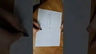 A free hand sketch just from out of my head I make up the Landscape as I go along 