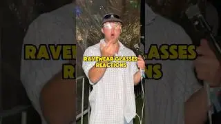 Ravewear glasses reaction🔥 #reactions #festieseason #rhythmandvines #interview #partywear #ravewear