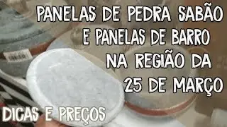 Panelas de pedra sabão na região da 25 de março