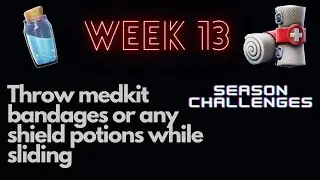 throw medkit, bandages,or any shield potions while sliding #fortnite #game #gaming #challenge