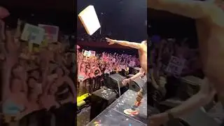 Steve Aoki Doing The Famous Cake Toss. #shorts