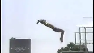 Olympics - 1984 - L A Games - Diving - Men's 10m Platform - Dive 6 - CHN Li Kongzheng
