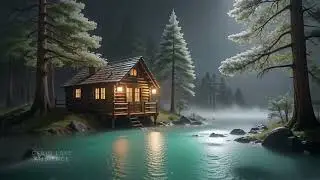 Cabin Lake Ambience #26 | 8H Rain & Misty Lakeside Cabin with Forest | Deep Sleep 4K | by Lengau Lee