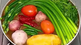 দুনিয়ার সবচেয়ে সহজ ও সেরা স্বাদের পিয়াজ কলি ভর্তা।Piyaja koli Bharta Recipe. 