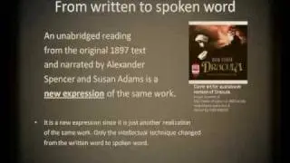 Bram Stoker's Dracula in FRBR terms