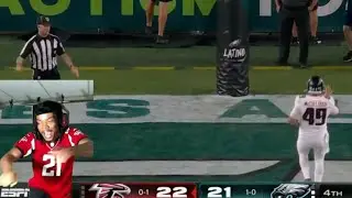 CRAZIEST LIVE REACTION! Falcons Fan Reacts To KIRK COUSINS GAME WINNING DRIVE vs Eagles!!!!