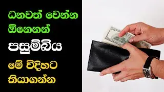 Wallet tricks for money attraction | ධනවත් වෙන්න ඕනෙනන් පසුම්බිය මේ විදිහට තියාගන්න