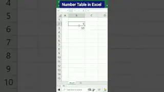 Excel Me Table Kaise Banaye I Excel Me Table Kaise Banate Hain shorts video #shorts  #excel