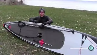 SIC Maui Bullet 14V2 downwind run on an inland lake