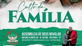 CULTO DA FAM&Iacute;LIA | 26/OUT | AD NOVOLAR | PR. ADRIANO AGUIAR