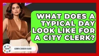 What Does A Typical Day Look Like For A City Clerk? - Admin Career Guide