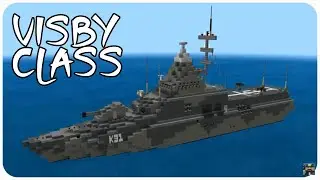 Minecraft: How to Build a Corvette Ship in Minecraft (Visby Class) Minecraft Corvette Ship Tutorial