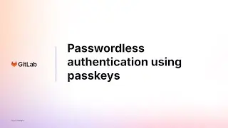 Passwordless authentication using passkeys