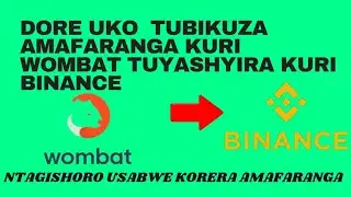 HOW TO MAKE WITHDRAWAL FROM WOMBAT to BINANCE