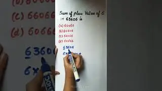 write the place value of 6 in the number 63606 ||place value || Basic mathematics #short #viral