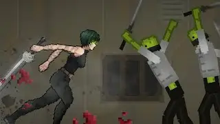 Maki Zenin vs Zenin Clan 🔥 [Jujutsu Kaisen] | Melon Sandbox Anime Mod 🍉