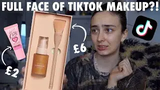 Trying makeup from TIKTOK SHOP as a *beginner* 😭 | P Louise, HNB Cosmetics, The Beauty crop