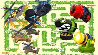 Tier 5 Heli Pilot vs Tier 5 Bomb Shooter. Bloons TD Battles 2
