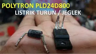TV LED POLYTRON PLD 24D800 LISTRIK TURUN/ JEGLEK
