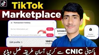 TikTok creator marketplace transaction account information payment setup