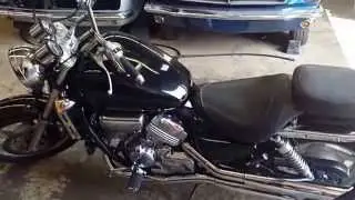 part 2 1994 Honda Magna v45 stock exhaust sound after removing baffles