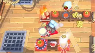 Overcooked 2 1-5, 4 Stars (3 Players) THE TOMATO 🍅