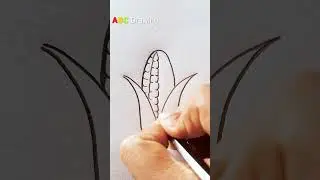 Easy Corn Drawing And Painting #shorts