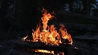 Luxury  Fireplace Sounds - Sounds Of The Fire And The River (NO MUSIC)
