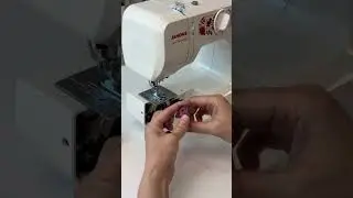 Как быстро и правильно заправить швейную машину Janome пример homedecor2077 #учусьшить #sewing