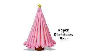 Sweet Pink Origami Christmas Tree Tutorial- Easy Christmas craft for Kids- Easy Christmas Decoration