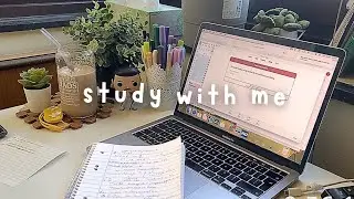 STUDY WITH ME ⚡ | 2-Hour Physics & Anki Flashcards (No Music, No Break, DeepFocus) premed journey
