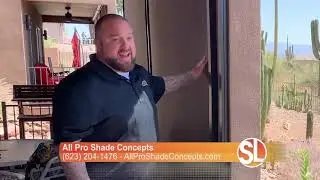 Motorized, Sealed-Track System Shade | All Pro Shade Concepts | Sonoran Living