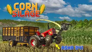 Corn Silage😯 Eicher 241 (ASHA) vs 18ft Trali🚜| FS25 | Spanker Farming
