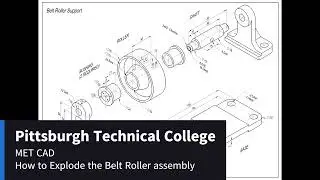 How to Explode the Belt Roller assembly in Inventor