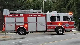 Abbotsford Fire Engine 1 Responding