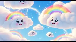 Colors of the Rainbow in the Clouds | Kids Nursery Rhyme Song