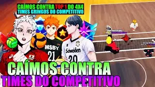 CA&Iacute;MOS CONTRA TIMES DO COMPETITIVO E CONTRA O TOP 1 DO 4V4! RUMO PRO (4X4 E 2X2) VOLLEYBALL LEGENDS!