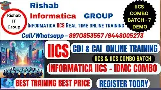 Informatica IICS Combo Training Demo | SQL, PowerCenter, Snowflake | 45 Days of Practical Learning