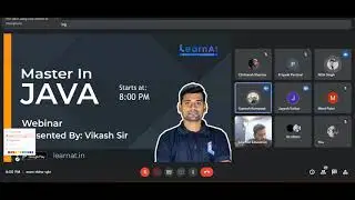 Master In Core Java Webinar - Conducted on 16th September