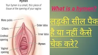 What is a hymen? ! लड़की सील पैक है या नहीं कैसे चेक करे? #trending #viral 