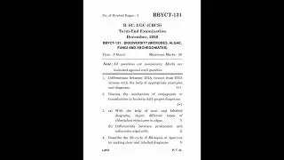 BBYCT-131 Previous Year Question Paper #dec2020 #bscg #english #ignou