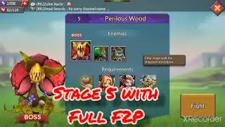 How to clear stage 5 of witch doll challenge with full F2P heroes