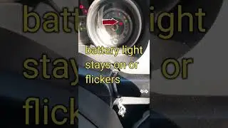 How to fix battery warning light.